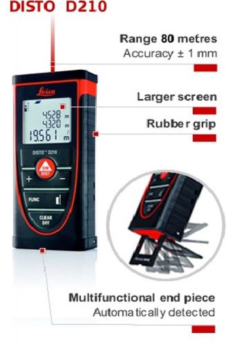 New genuine leica disto d210 laser measuring distance - d 210 - free shipping for sale
