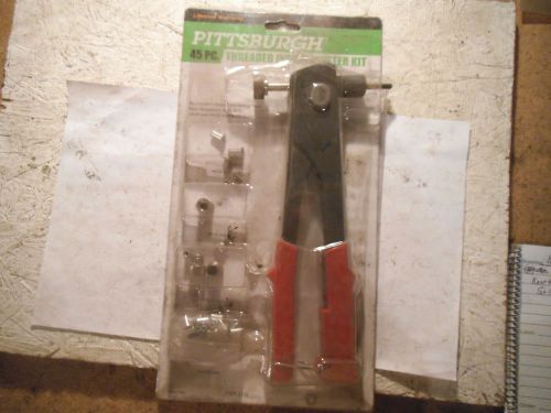 PITTSBURGH THREADED INSERT RIVETER KIT  - NEW (SOME PEICES MAY BE MISSING)