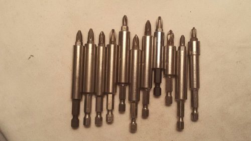 ( 11 ) - 1/4 inch eye lag screw driver bits for screw guns for sale