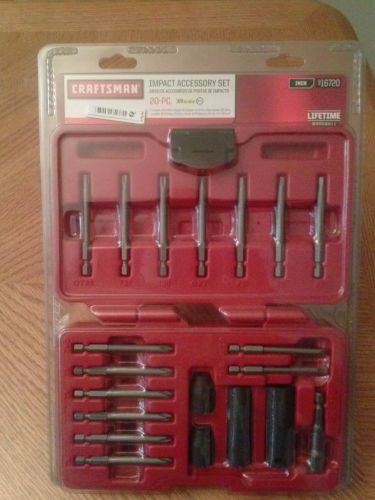 20 pc craftsman impact accessory set 3/8 in drive for sale