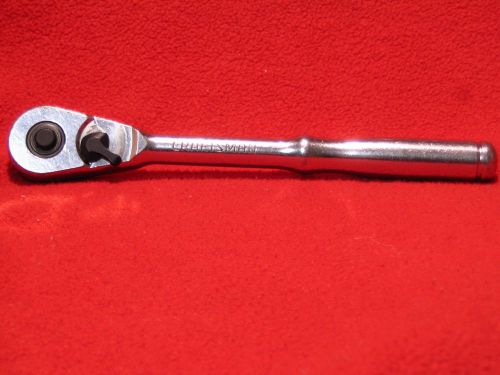 SEARS CRAFTSMAN 44813 3/8&#034; DRIVE CHROME RATCHET QUICK RELEASE VG CONDITION