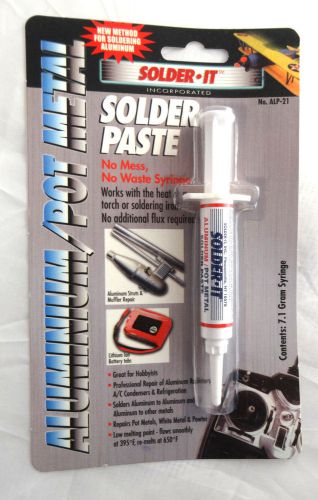 1pcs Solder It ALP-21 Aluminum/Pot Metal Solder Paste, 7.1 Gram Syringe