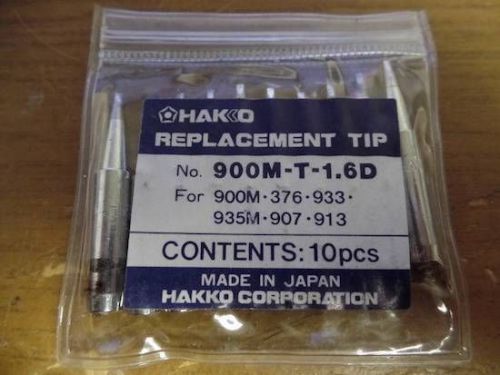 QTY 10 HAKKO 900M-T-1.6D SOLDERING REPLACEMENT TIP NEW