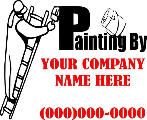 Custom made painter painting decals for truck trailer  (LARGE)  20&#034; X 23&#034;