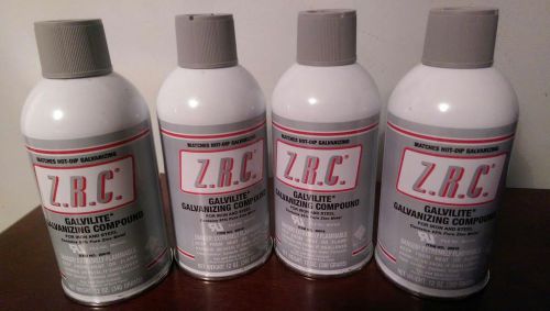 (Set of 4) ZRC Galvilite Galvanizing Repair Compound 12 oz Aerosol can (Z.R.C)
