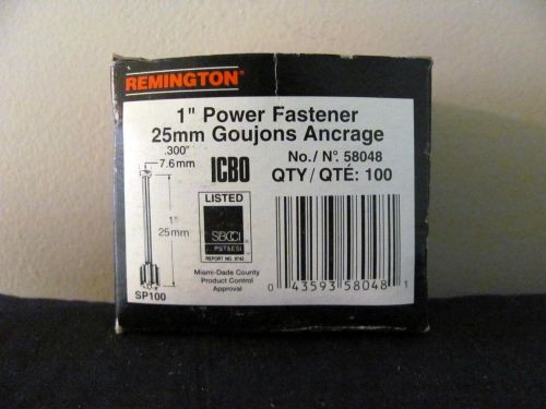 Remington 1&#034; Power Fasteners 100 pcs # 58048
