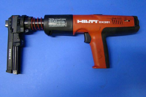 HILTI DX 351 POWDER ACTUATED TOOL WITH X-MX32 NAIL MAGAZINE        V