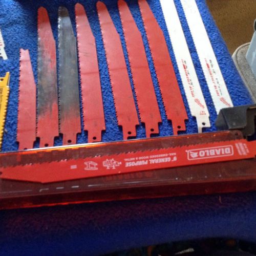 Assorted Saws all blades.