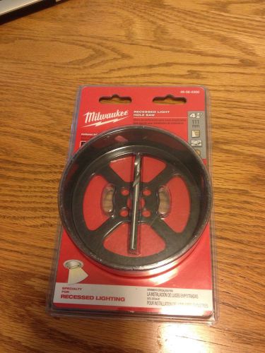 Milwaukee 4 3/8&#034; recessed light hole saw for sale
