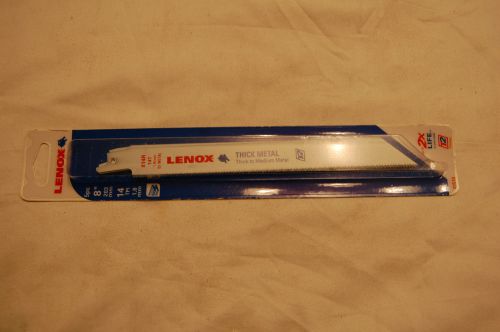 Lenox 8&#034; 14 TPI 814R Bi-Metal Thick Metal Reciprocating Blades (Pack of 5)
