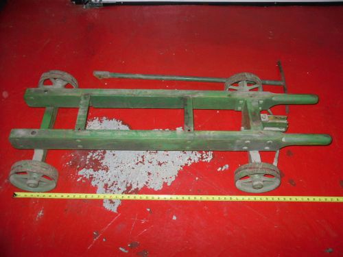 Hit &amp; Miss Gas Farm Engine Cart Unknown Make Steerable Front Wheels AS FOUND