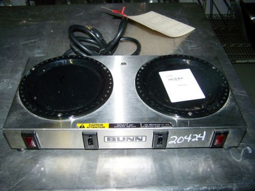 Bunn Commercial Double Low Profile Coffee Warmer 120V; 1PH; Model: WX2