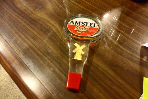 Commercial grade large &#034;amstell&#034; beer,keg,draft,tap heavy acrylic handle for sale