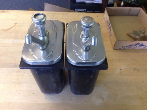 LOT 2 VINTAGE SODA FOUNTAIN PUMPS SYRUP DISPENSERS
