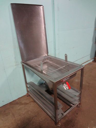 H.d.commercial &#034; belshaw adamatic &#034; donut glazing cart, s.s. cover, gemini valve for sale