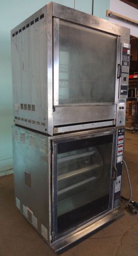 Hd commercial &#034;henny penny&#034; digital scr-8 dbl. stack chicken/rib rotisserie oven for sale