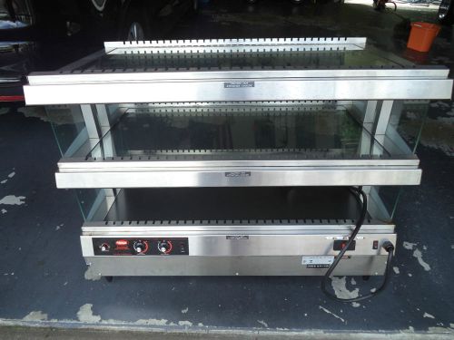 Hatco GR3SDS-39D Glo-Ray Heated Glass Slant Dual Shelf Merchandice food warmer