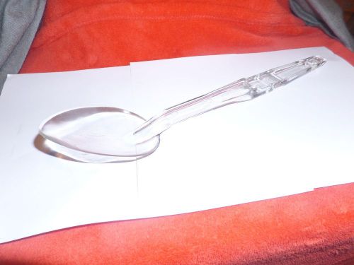 CAMBRO 13&#034; Solid Clear Camwear Serving Spoon SPO13CW135