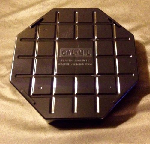 New-Sealed / 2-Pack Cal-Mil 308-6-13 Black Octagon 6&#034; Drip Tray