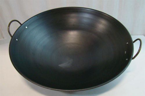 2 handle wok pan 24&#034; x 7&#034; for sale