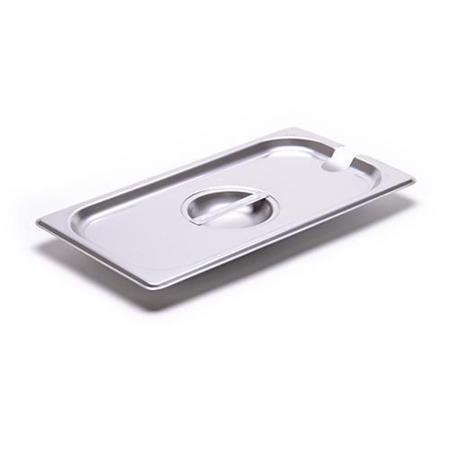 Third-Size Steam Table Pan Slotted Cover For 24 Gauge Steamtable Pan 1 each