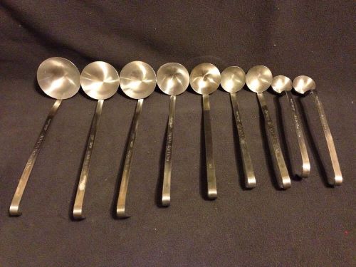 Lot 9 Commercial Stainless Steel Restaurant Soup Ladles Assorted Sizes Vollrath