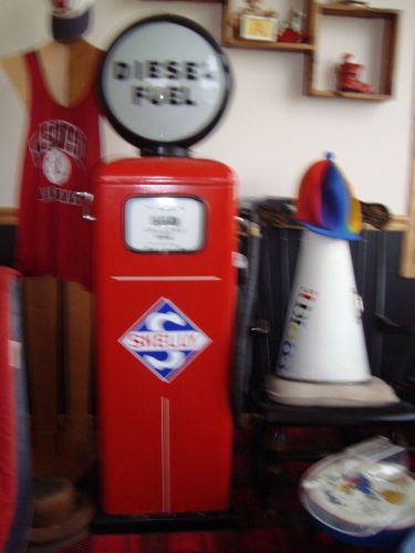 Restored Gas Pump 45&#034; tall to top of globe AO Smith Diesel  Sh
