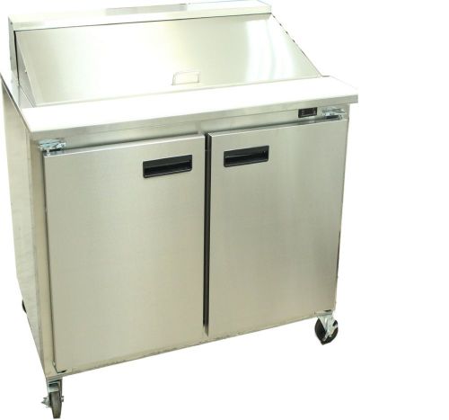 Cooltech refrigerated 2-door sandwich prep table 36&#034; for sale
