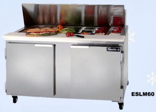 Brand new! leader eslm60 - 60&#034; refrigerated sandwich and salad prep table for sale