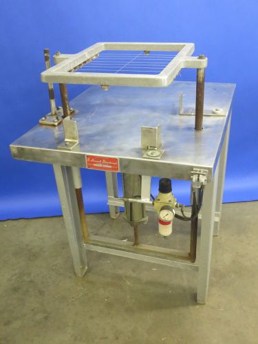 R. howard strasbaugh stainless pneumatic cheese cutter cutting machine / slicer for sale