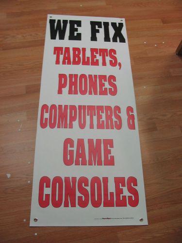 5x2 WE FIX TABLETS, PHONES, COMPUTERS &amp; GAME CONSOLES Banner Sign