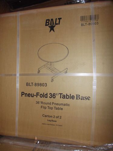 10 pieces Balt 89803 36 Round Pneumatic Folding Table Top Base Base no table top