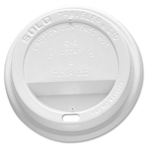 SLO310007 Traveler Lid, Solo, 10 oz., 300/CT, White