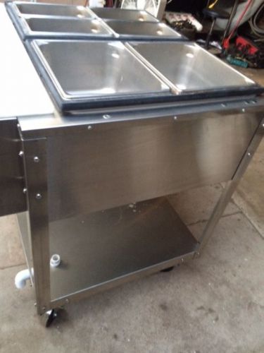 Vollrath 38102 Electric 2 Well Hot Food Table (Used for 4 months) on Casters