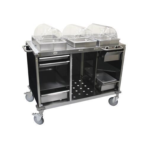 Cadco cbc-hc mobile hot/cold buffet cart for sale