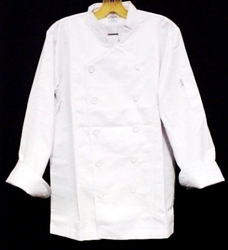White Chef Coat CIA Culinary Institute America Double Breasted 3X New Style 9602