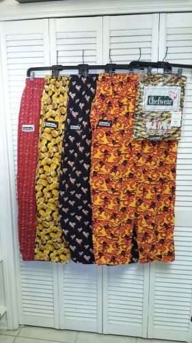 Lot of 5 pairs of Chefwear men&#039;s pants, 2XL, XXL, men&#039;s, used, 100% cotton