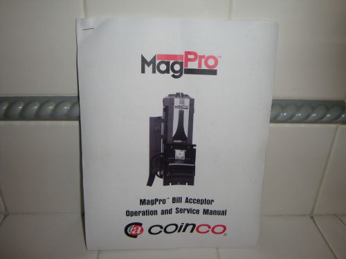 Coinco MagPro Bill Acceptor Operation and Service Manual