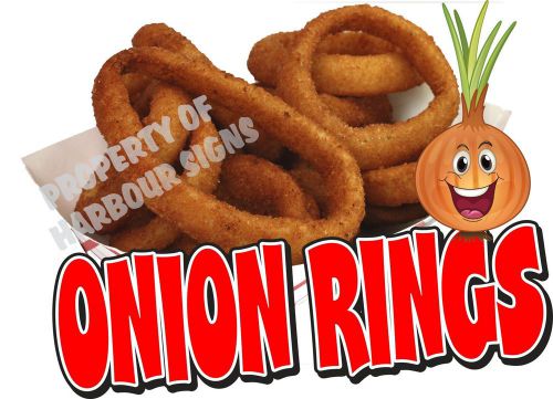 Onion Rings Decal 14&#034; Food Truck Concession Restaurant Vinyl Menu Sign Sticker