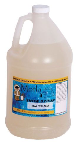 Motla Pina Colada Sno-Cone Syrup (One Gallon)