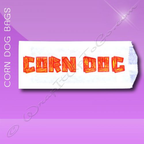 Corn Dog Bags – 3 x 3/4 x 7 – Printed Corn Dog