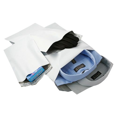 300 #9 24x24 white poly mailers shipping envelopes self sealing bags 24&#034;x 24&#034; for sale
