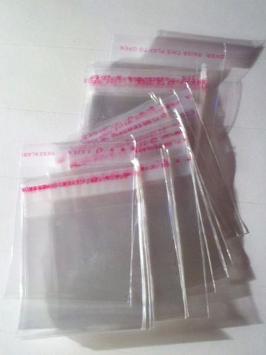 50pcs Clear Self Adhesive Seal Plastic Cellophane Bags 5x7cm US Seller Free Ship
