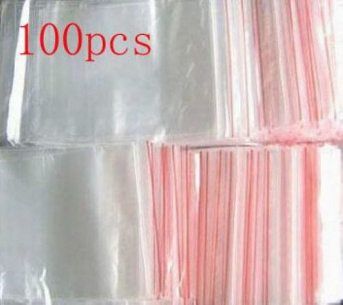 Free shipping 100pcs Ziplock Zipper Lock Reclose plastic Bags Clear New 6cmx9cm