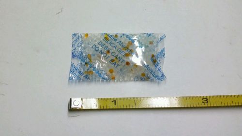 50 packs indicating silica gel desiccant- 5 grams ea. turns yellow to green for sale