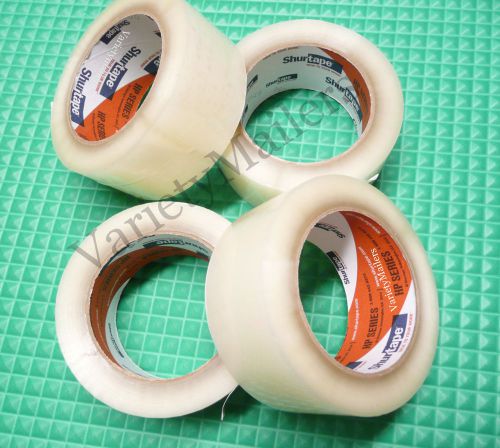 4 rolls clear postal shipping tape 2&#034; x 330&#039; ~ strong 1.9 mil ~ made in usa! for sale
