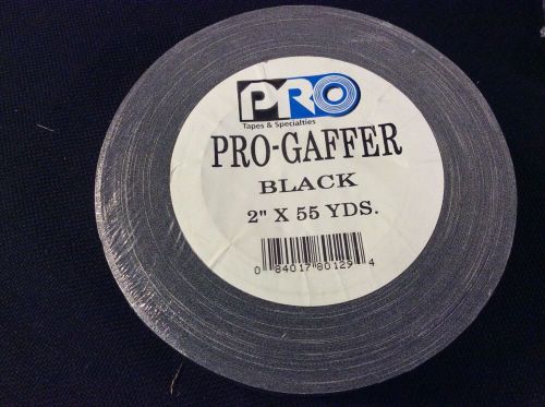 Pro-Gaffer Black Tape 2&#034; x 55 Yds * New * Make Offer