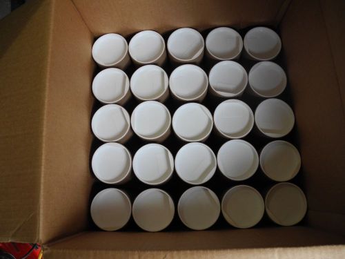 25 kraft shipping mailing tubes 3 x 24 with end cap plugs for sale