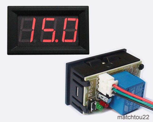 0.56” red led digital voltage timing delay relay control panel meter for sale