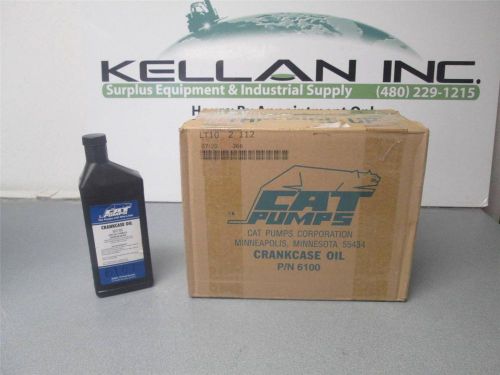 1 case 6100 cat pump crankcase oil 12 / 21oz bottles of 6107 oil unopened case for sale